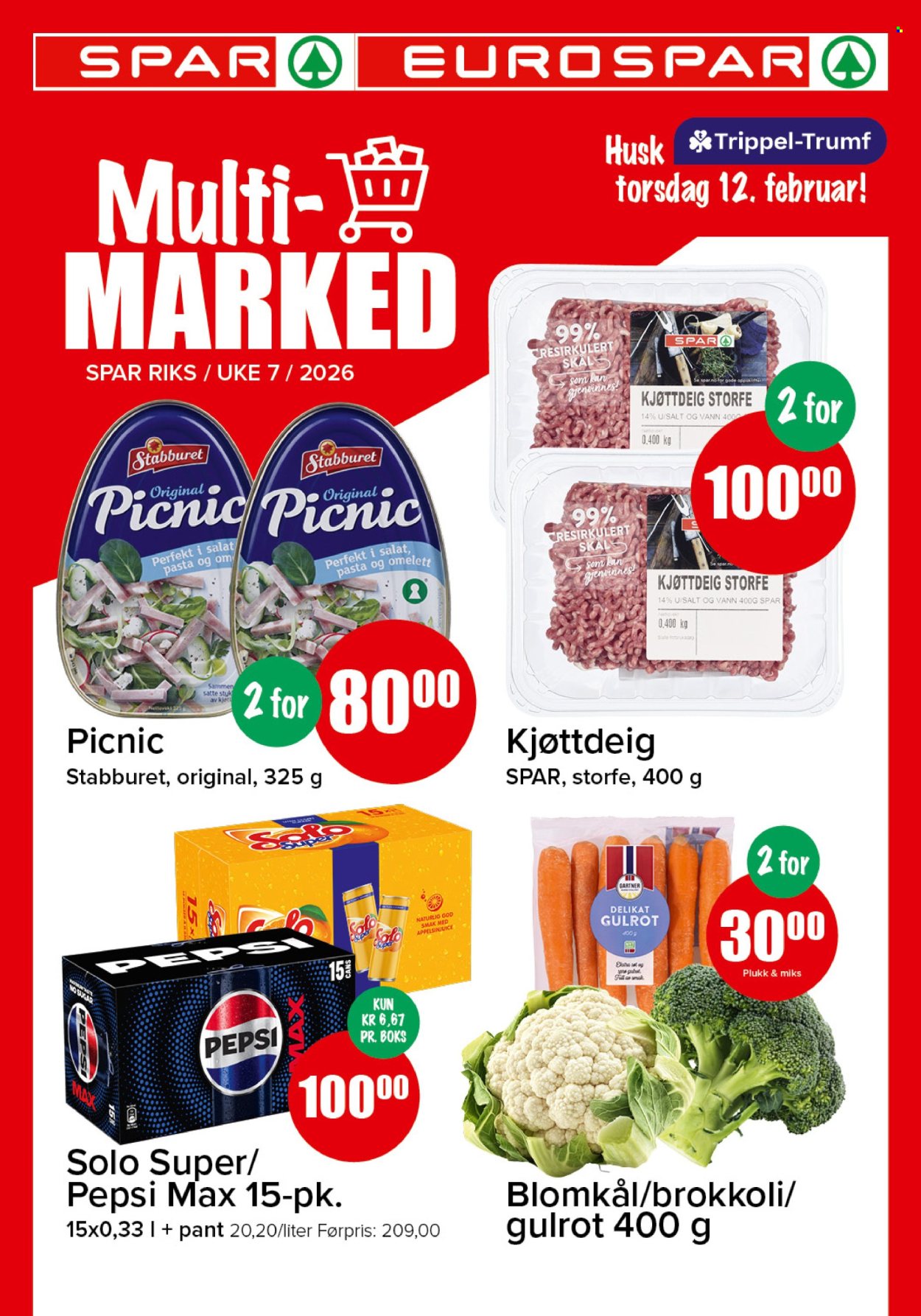 Kundeavis SPAR - 9.2.2026 - 15.2.2026. Side 1