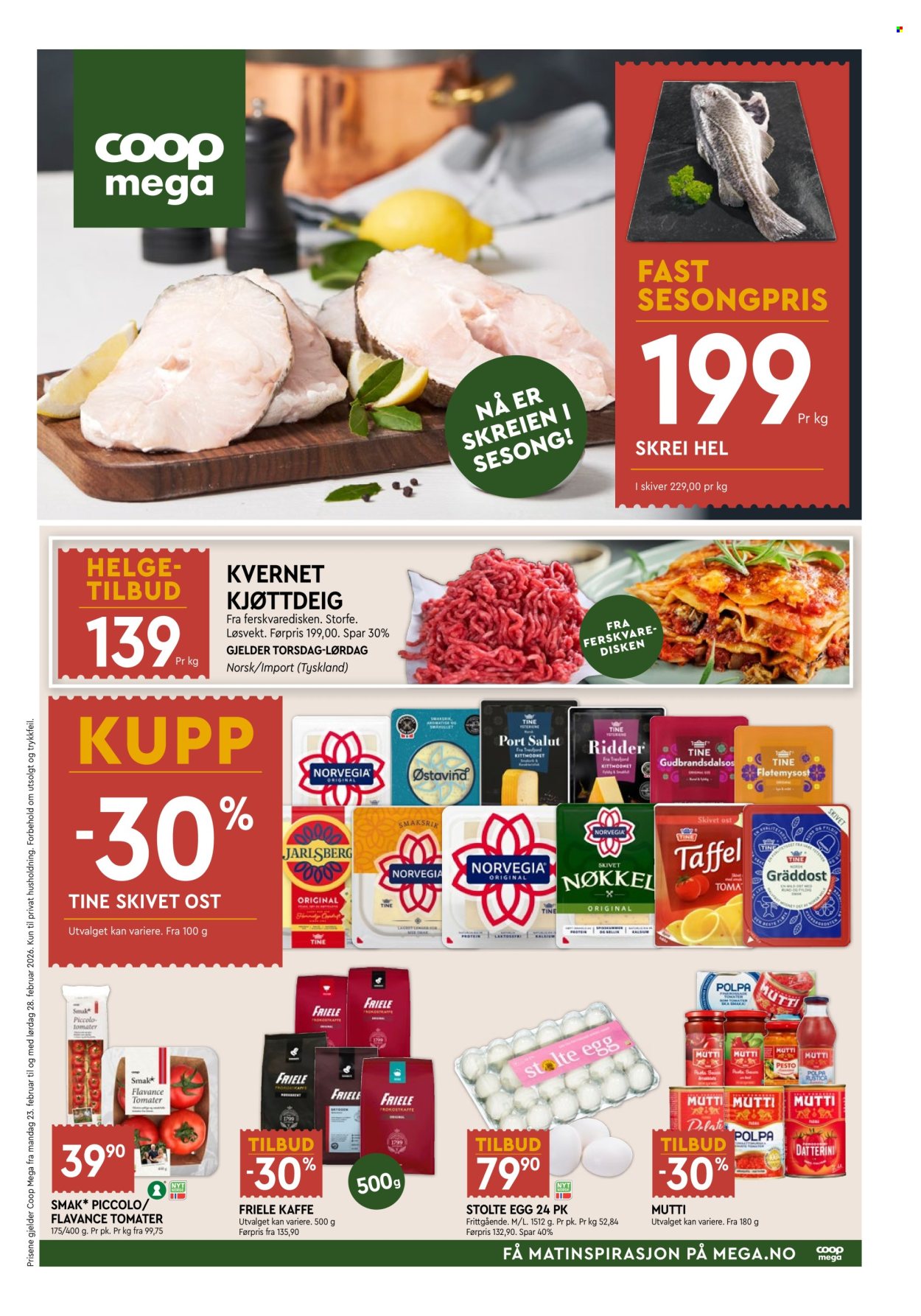 Kundeavis Coop Mega - 23.2.2026 - 28.2.2026. Side 1