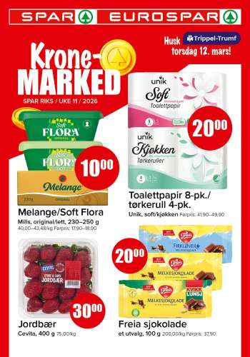Kundeavis SPAR - 9.3.2026 - 15.3.2026.