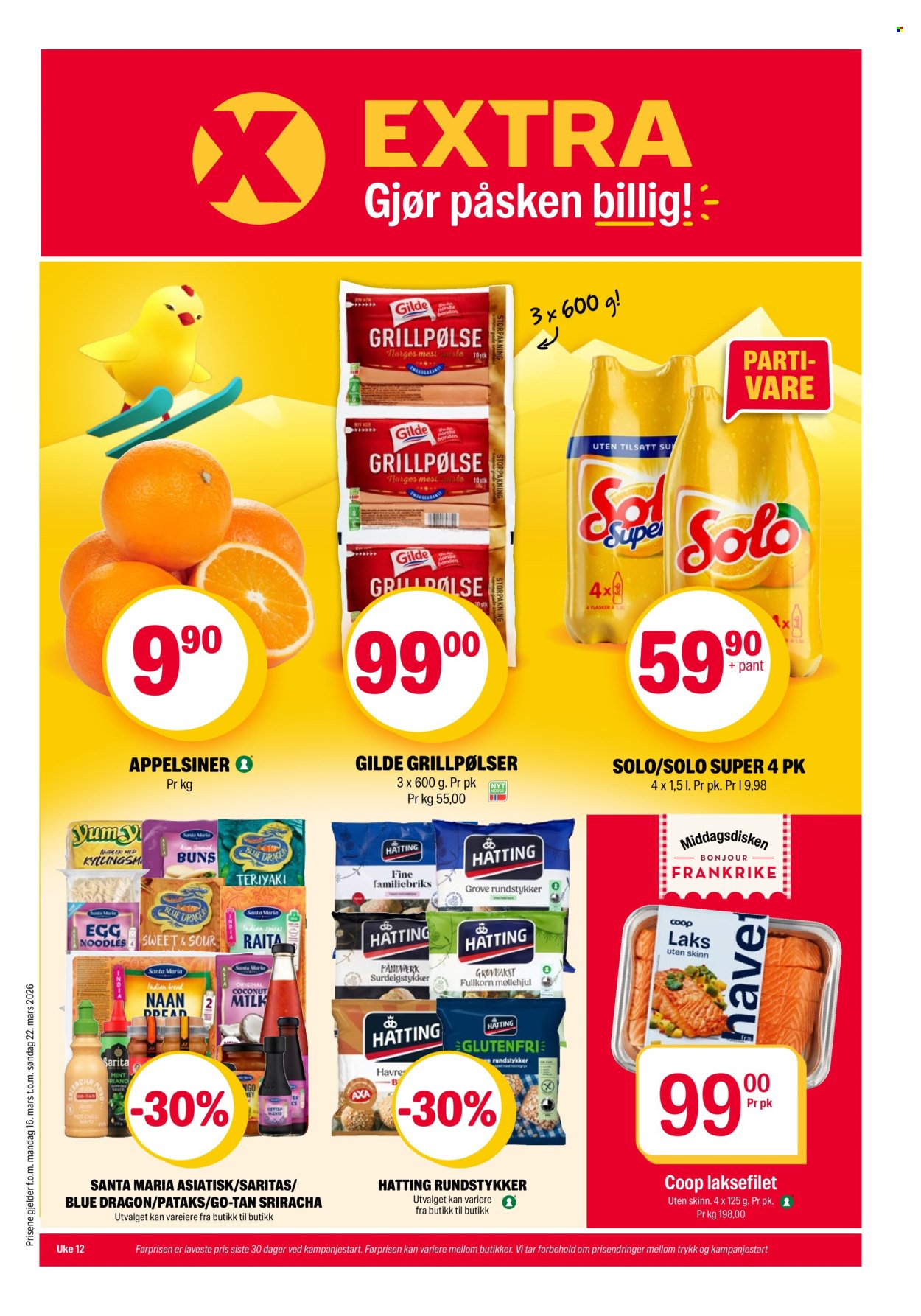 Kundeavis Coop Extra - 16.3.2026 - 22.3.2026. Side 1