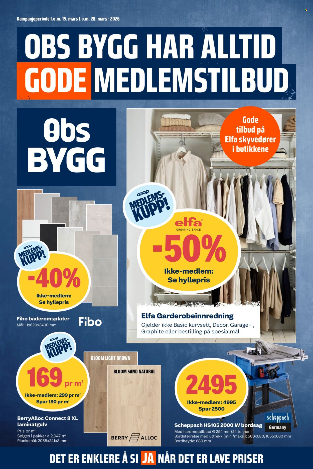 Kundeavis Coop Obs BYGG - 15.3.2026 - 28.3.2026. Side 1