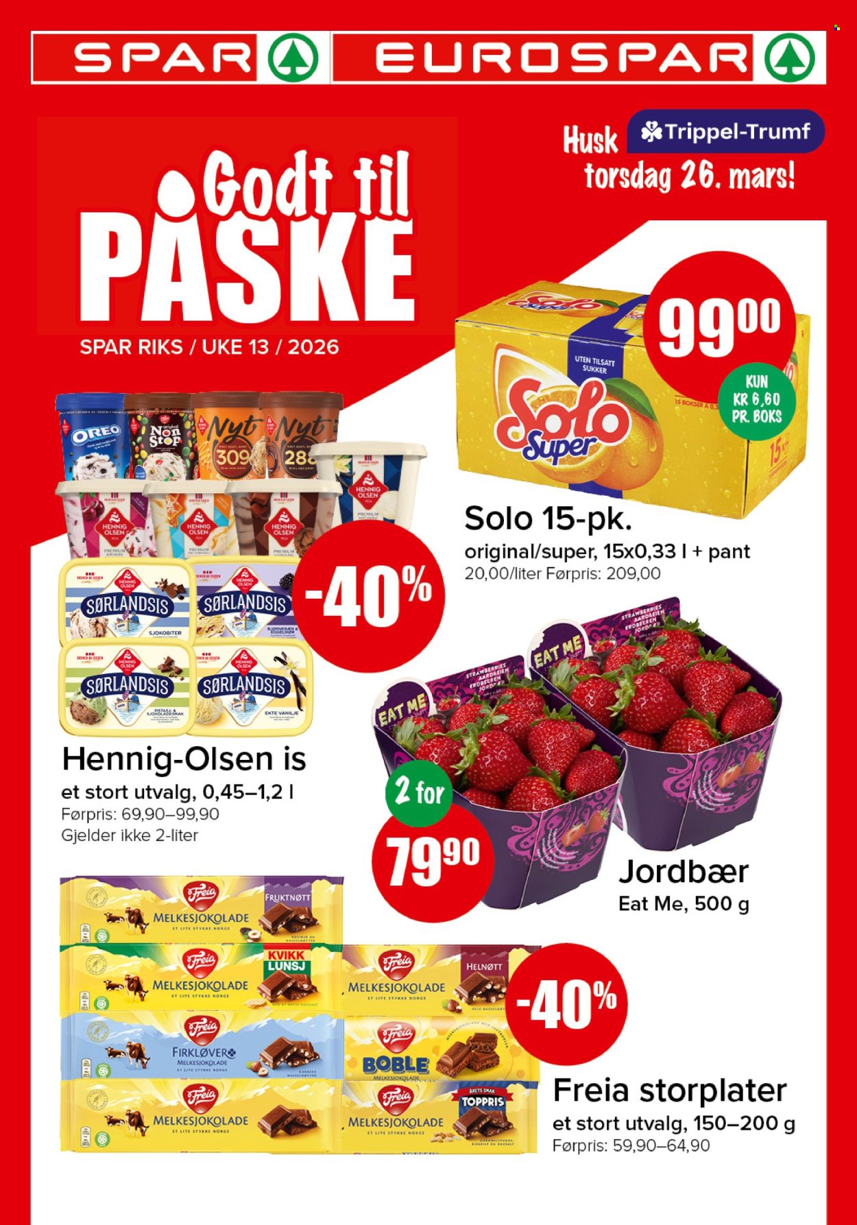 Kundeavis SPAR - 23.3.2026 - 29.3.2026. Side 1