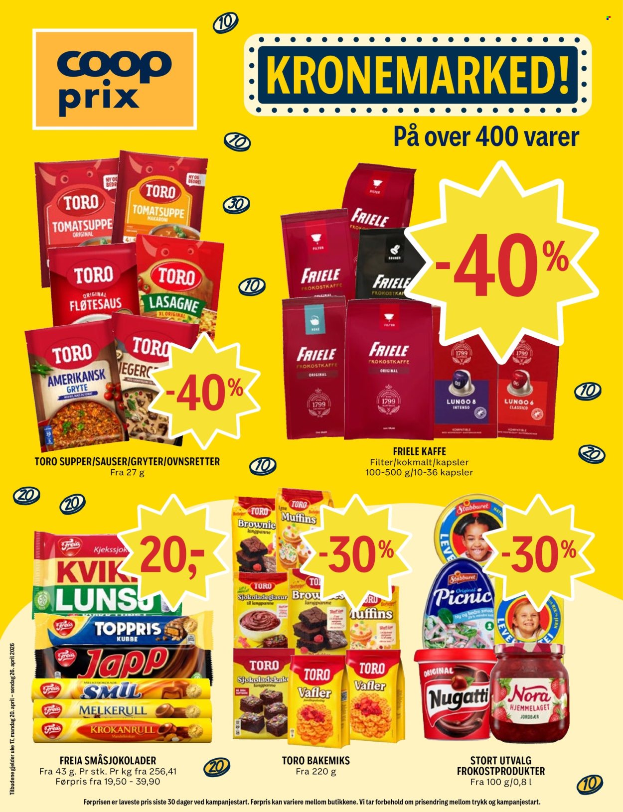Kundeavis Coop Prix - 20.4.2026 - 26.4.2026. Side 1