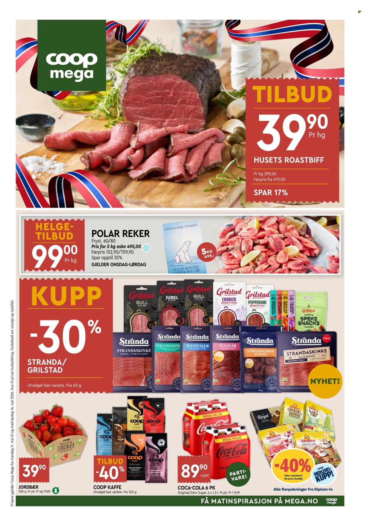 Kundeavis Coop Mega - 11.5.2026 - 16.5.2026. Side 1