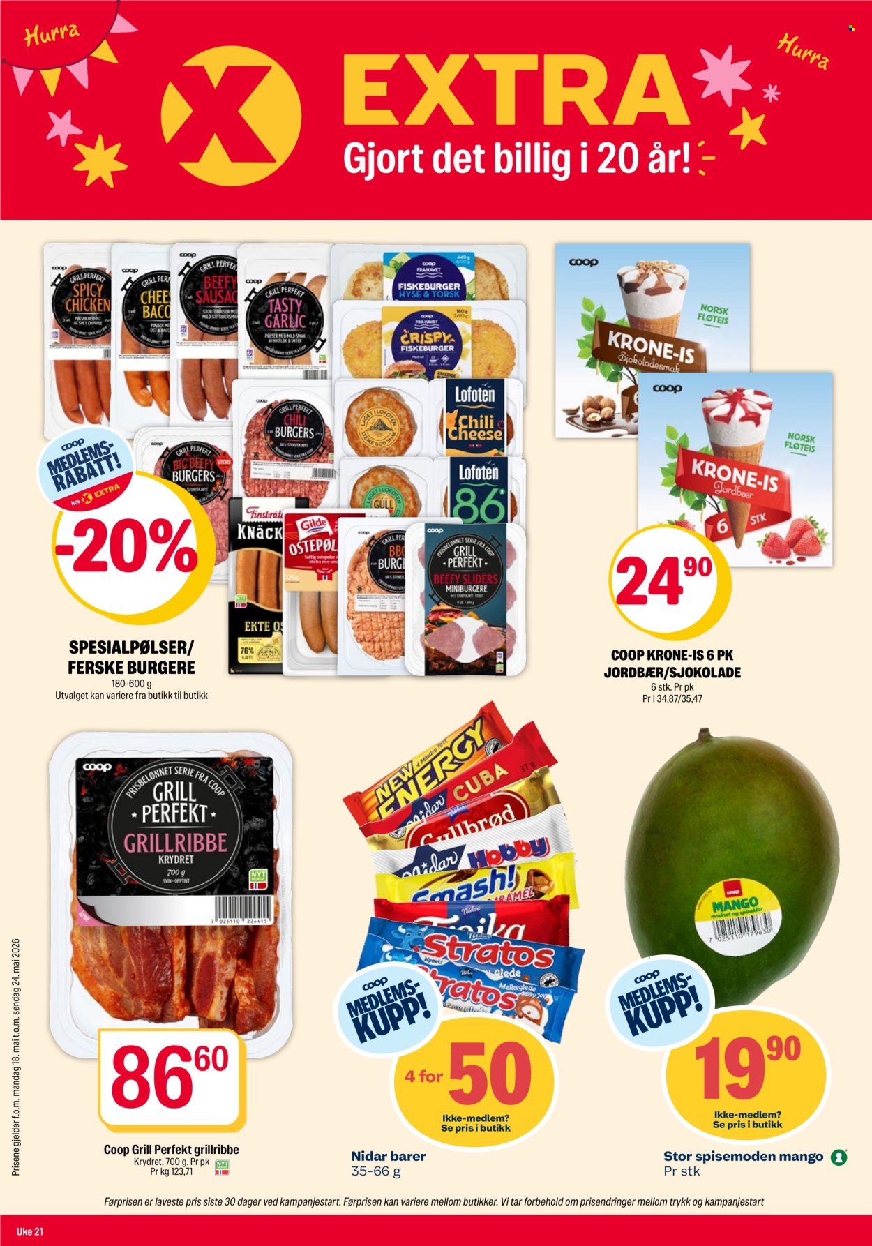 Kundeavis Coop Extra - 18.5.2026 - 24.5.2026. Side 1