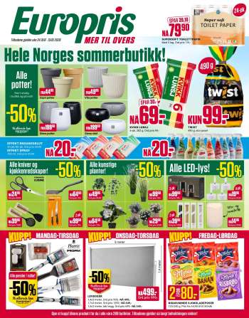 Kundeavis Europris - 8.6.2026 - 13.6.2026.