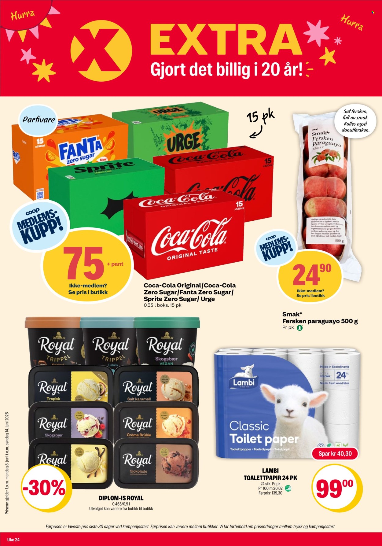 Kundeavis Coop Extra - 8.6.2026 - 14.6.2026. Side 1