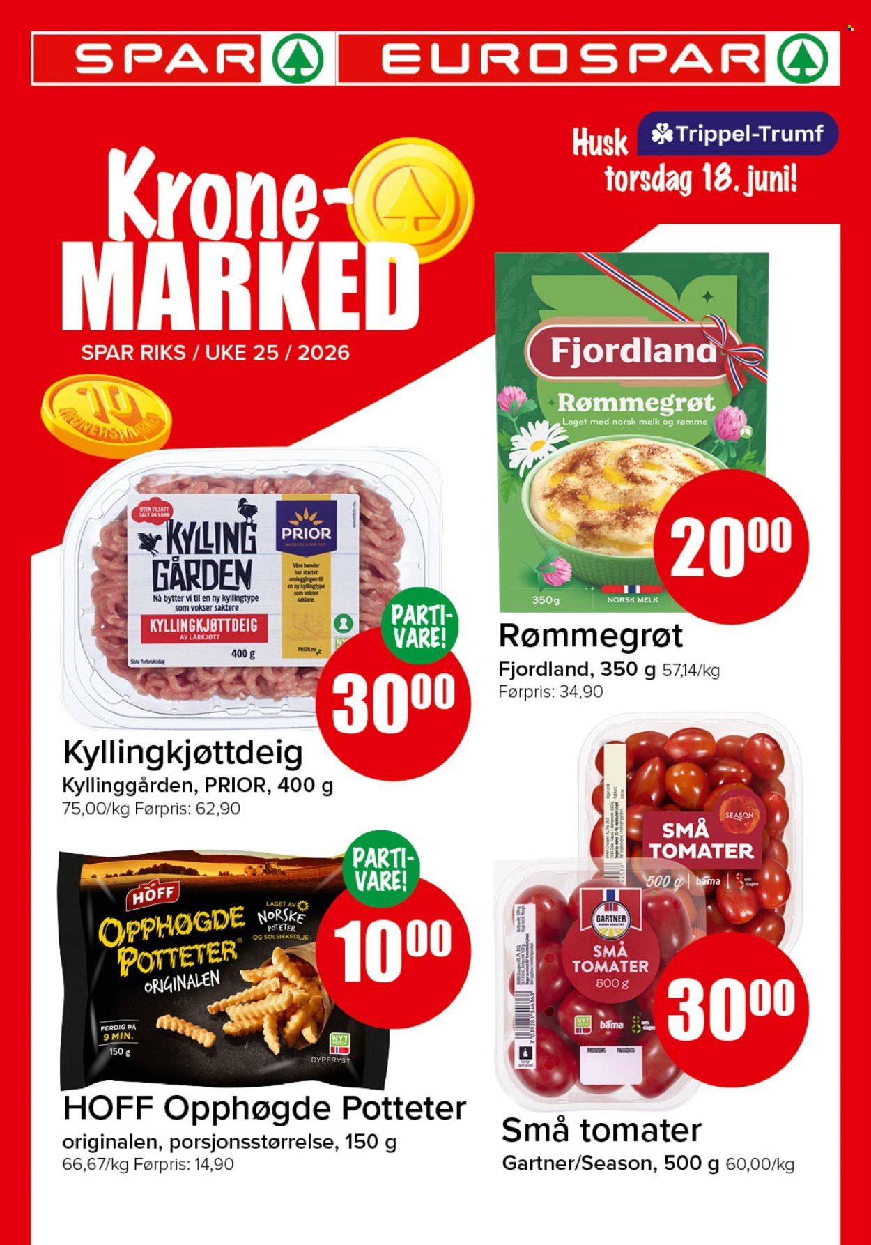 Kundeavis SPAR - 15.6.2026 - 21.6.2026. Side 1