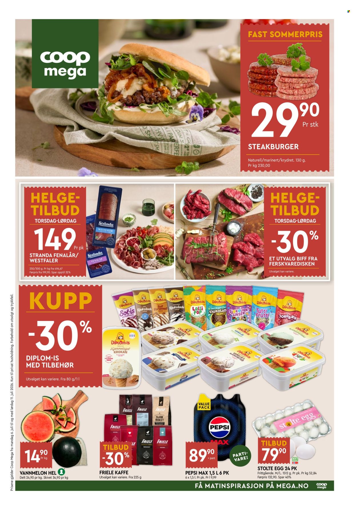 Kundeavis Coop Mega - 6.7.2026 - 11.7.2026. Side 1