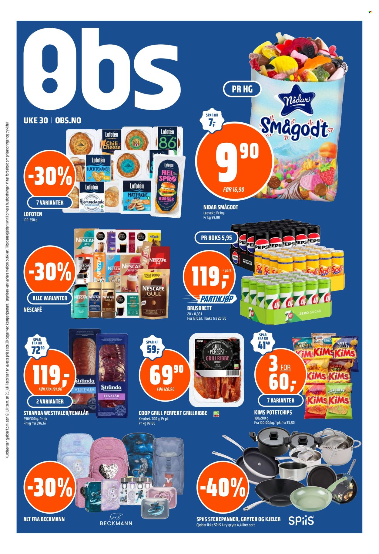 Kundeavis Coop Obs - 19.7.2026 - 25.7.2026. Side 1