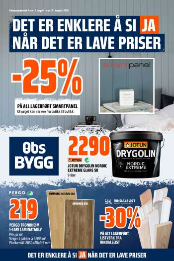Kundeavis Coop Obs BYGG - 2.8.2026 - 15.8.2026.