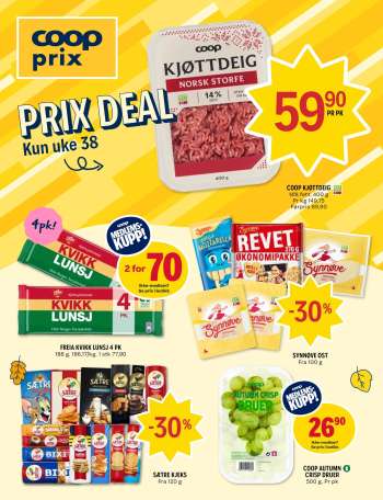 Kundeavis Coop Prix - 14.9.2026 - 20.9.2026.