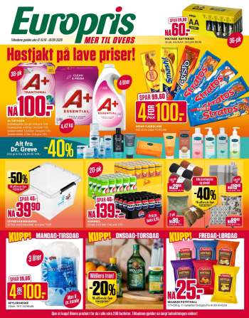 Kundeavis Europris - 5.10.2026 - 10.10.2026.