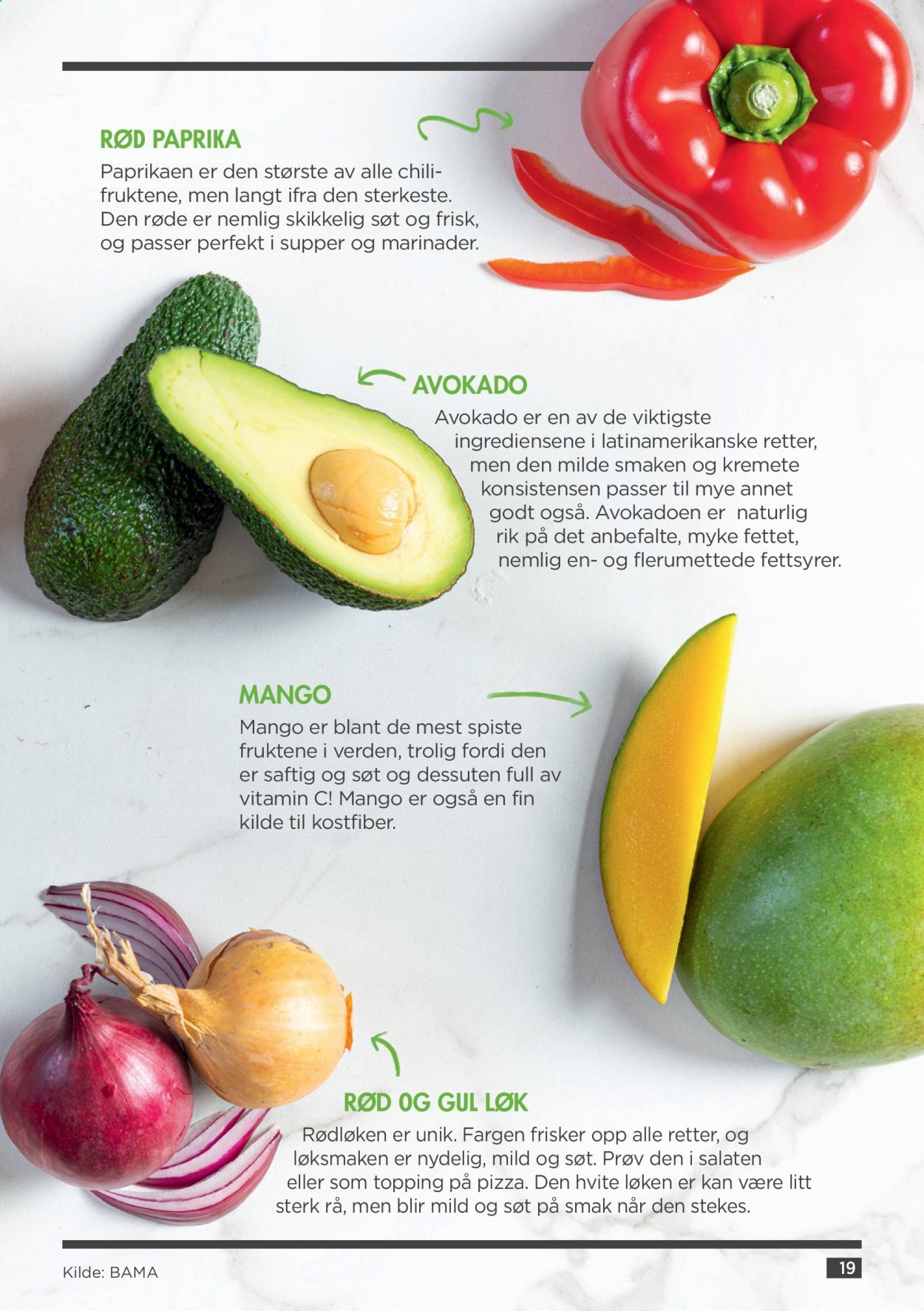 thumbnail - Kundeavis MENY - Produkter fra tilbudsaviser - mango, avokado, paprika, pizza, vitamin C. Side 19.