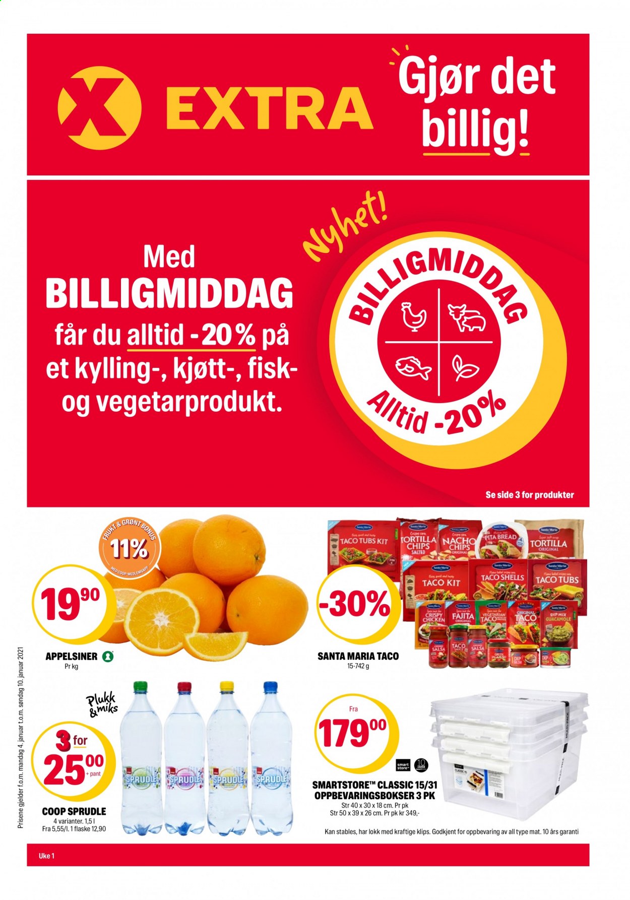 Kundeavis Coop Extra - 4.1.2021 - 10.1.2021. Side 1