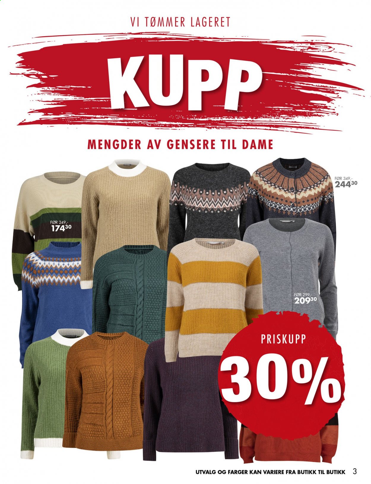 thumbnail - Kundeavis Sparkjøp - 3.1.2021 - 17.1.2021 - Produkter fra tilbudsaviser - genser. Side 3.