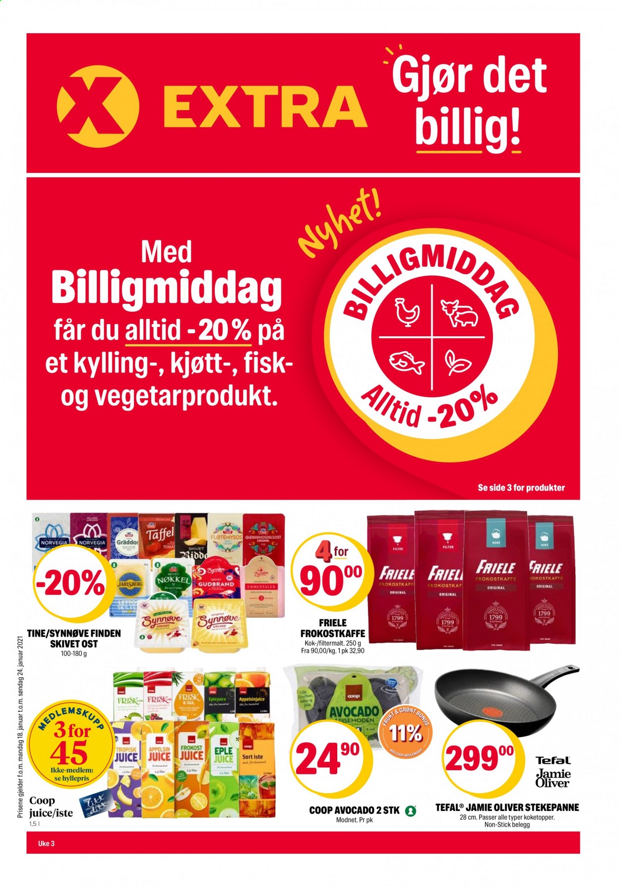 Kundeavis Coop Extra - 18.1.2021 - 24.1.2021. Side 1