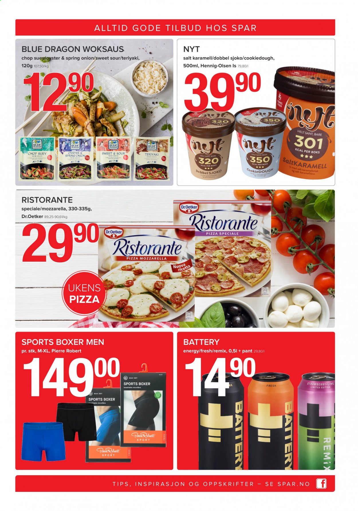 thumbnail - Kundeavis SPAR - 25.1.2021 - 31.1.2021 - Produkter fra tilbudsaviser - pizza, Dr.Oetker, Ristorante pizza, karamellsaus, teriyakisaus, Woksaus. Side 7.