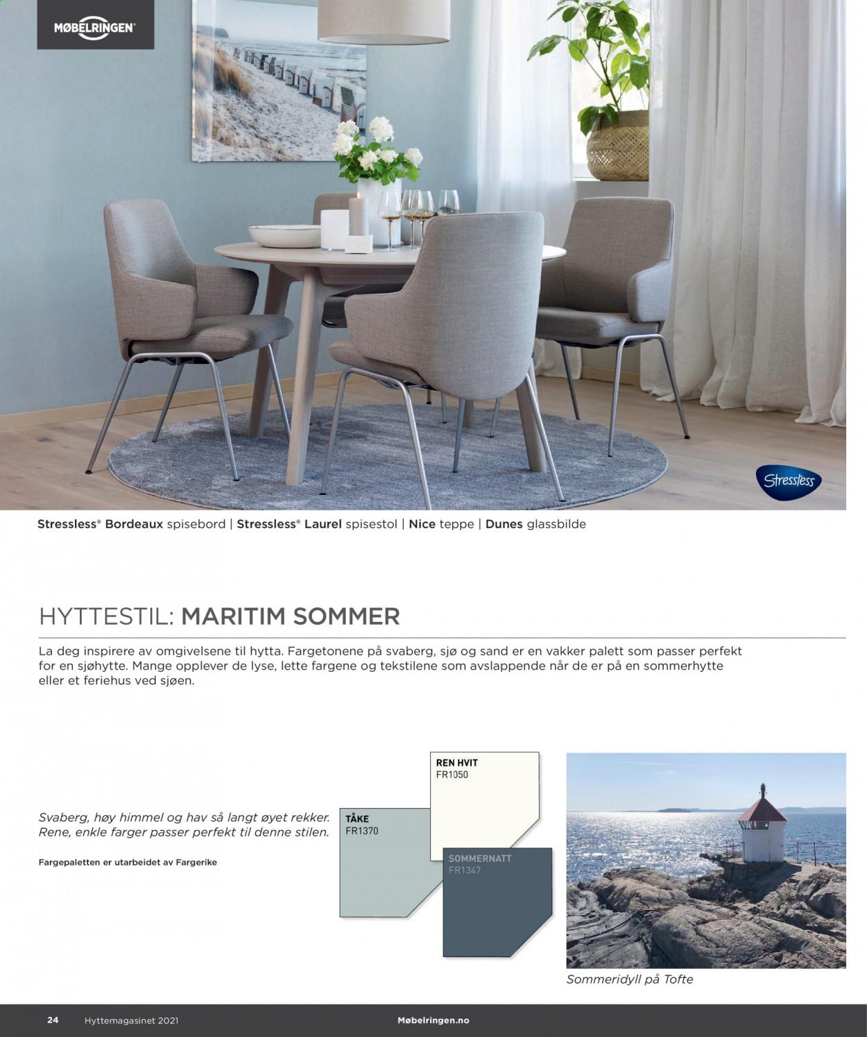 thumbnail - Kundeavis Møbelringen - 30.1.2021 - 31.12.2021 - Produkter fra tilbudsaviser - bord, spisebord, stol, spisestol. Side 24.