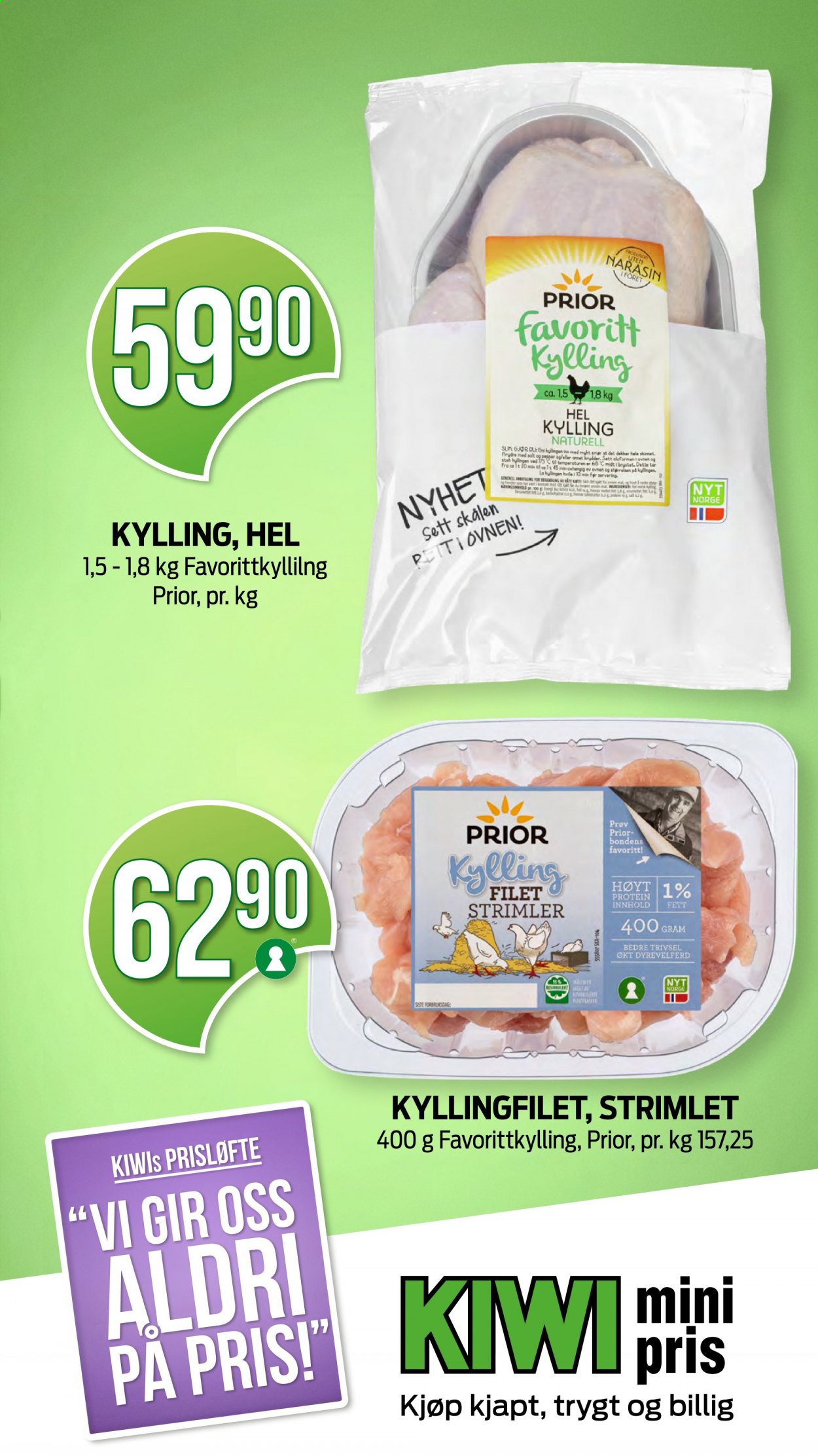 thumbnail - Kundeavis KIWI - 1.2.2021 - 7.2.2021 - Produkter fra tilbudsaviser - hel kylling, kyllingfilet, kyllingkjøtt. Side 30.