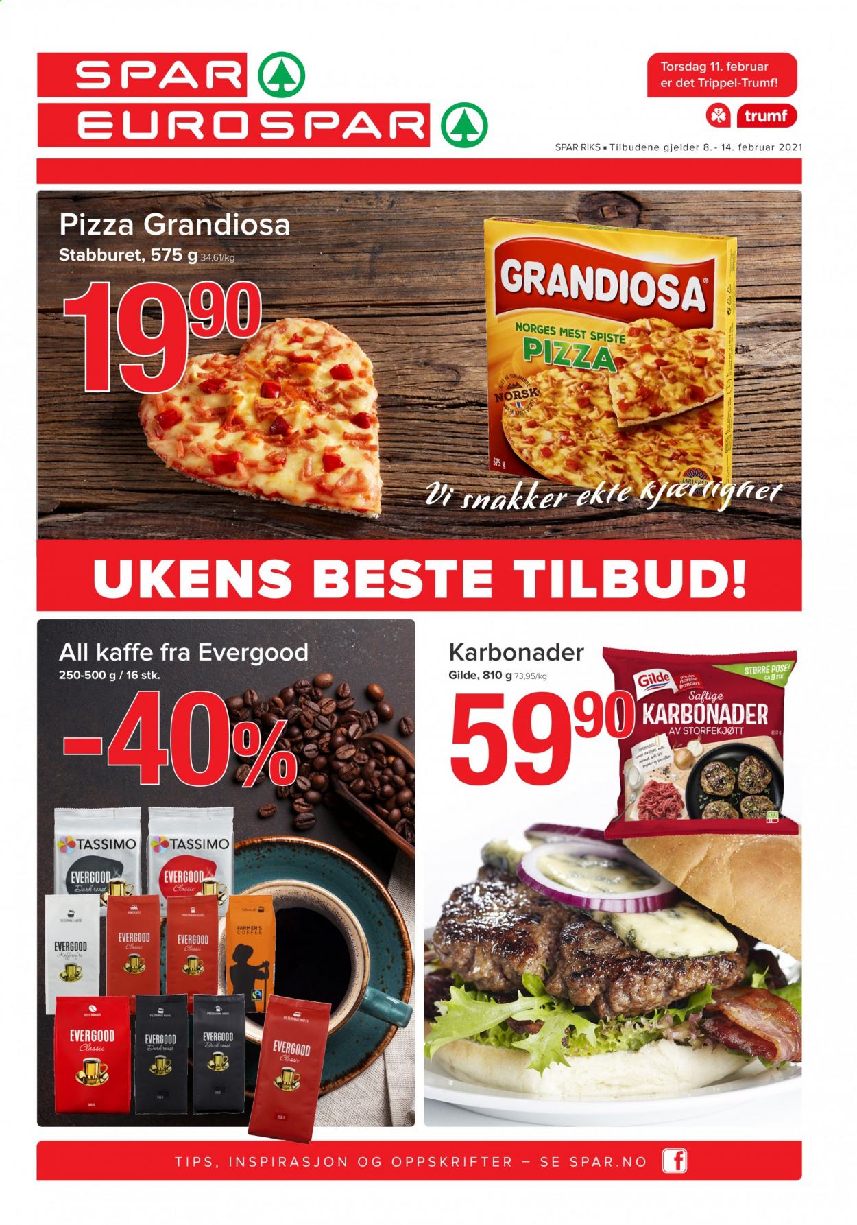 Kundeavis SPAR - 8.2.2021 - 14.2.2021. Side 1