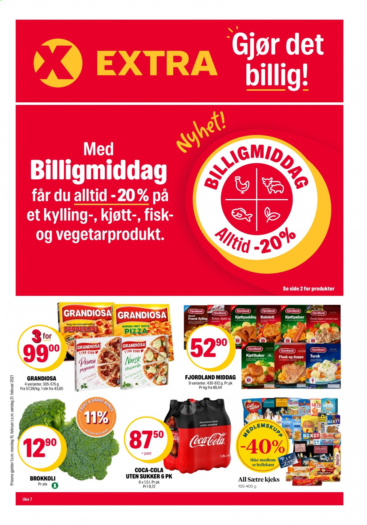 Kundeavis Coop Extra - 15.2.2021 - 21.2.2021. Side 1