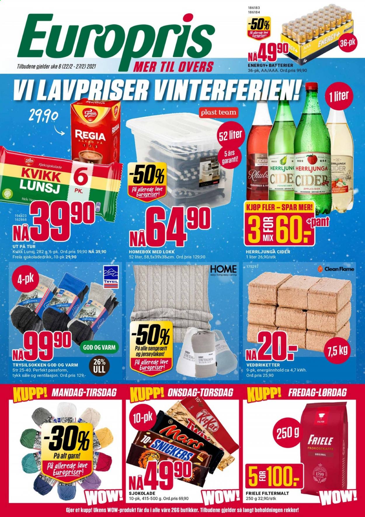 Kundeavis Europris - 22.2.2021 - 27.2.2021. Side 1