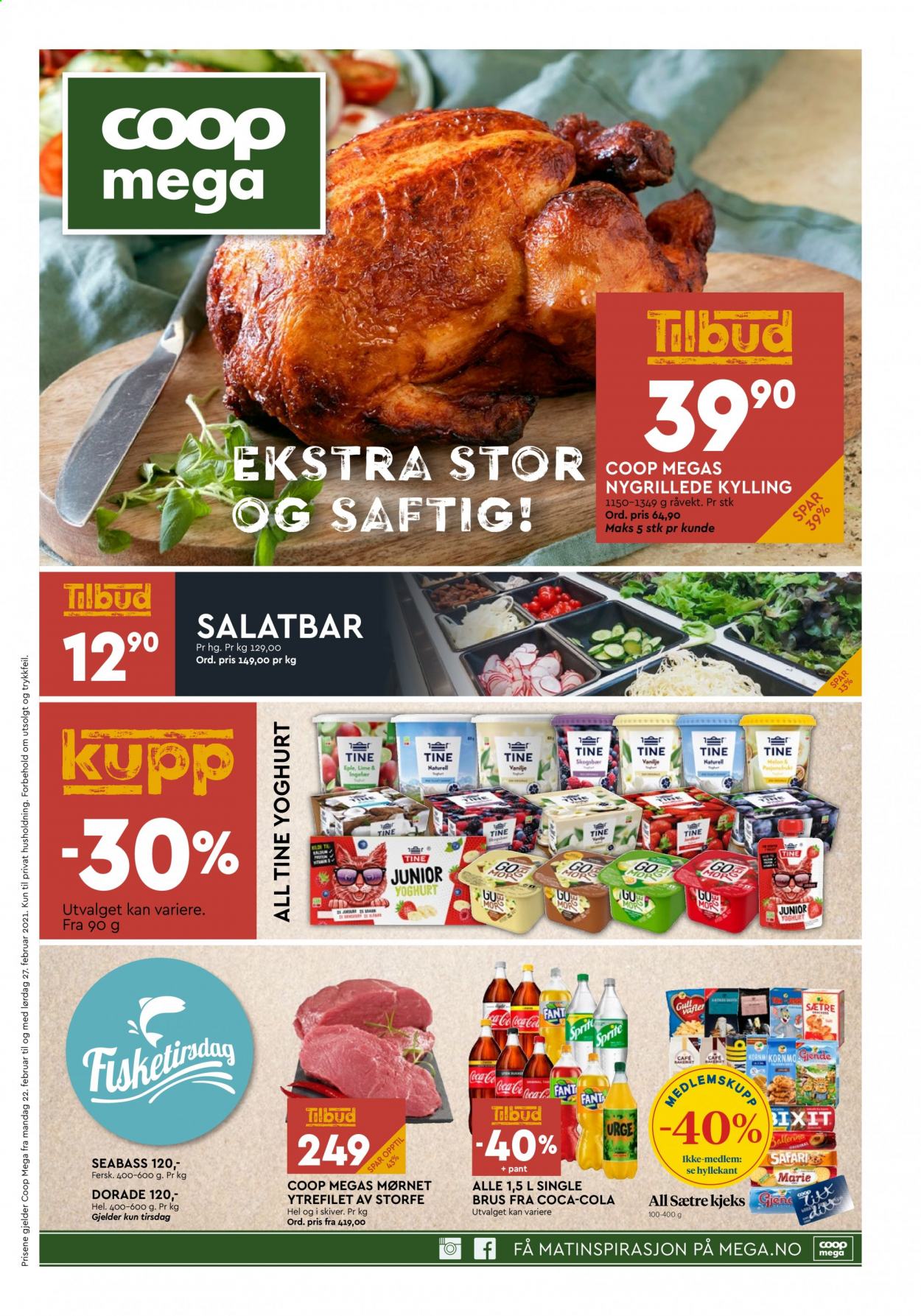 Kundeavis Coop Mega - 22.2.2021 - 27.2.2021. Side 1