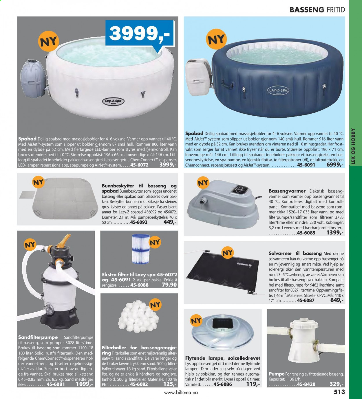 thumbnail - Kundeavis Biltema - Produkter fra tilbudsaviser - lampe. Side 513.