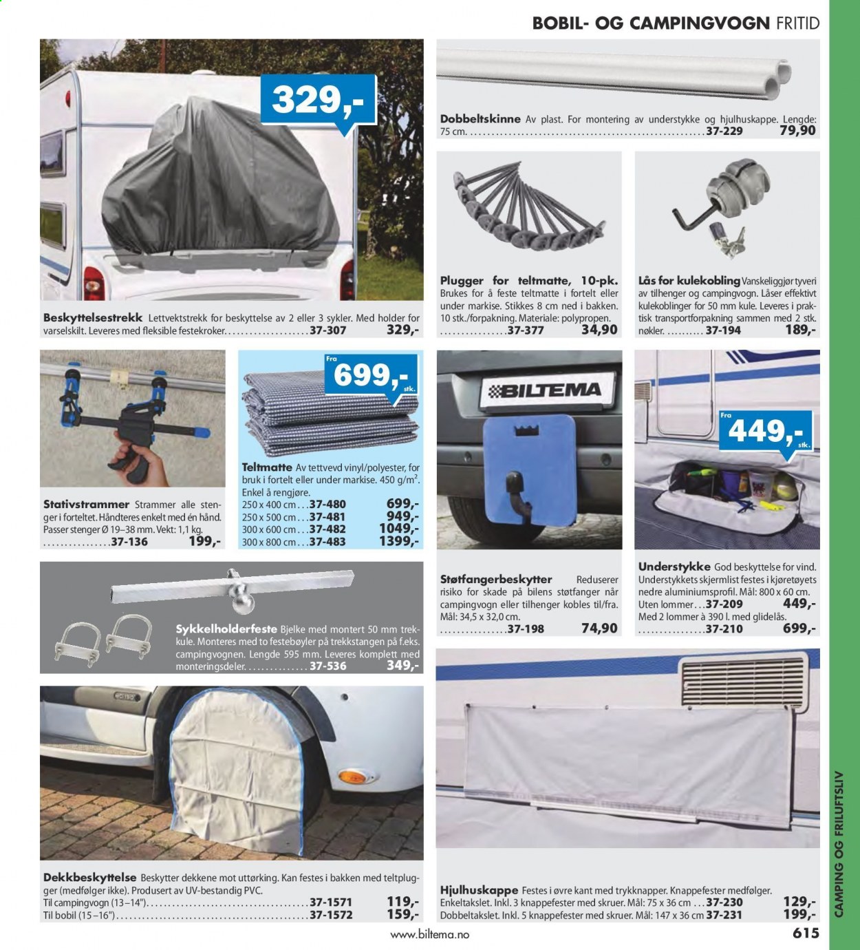 thumbnail - Kundeavis Biltema - Produkter fra tilbudsaviser - skruer, markise. Side 615.