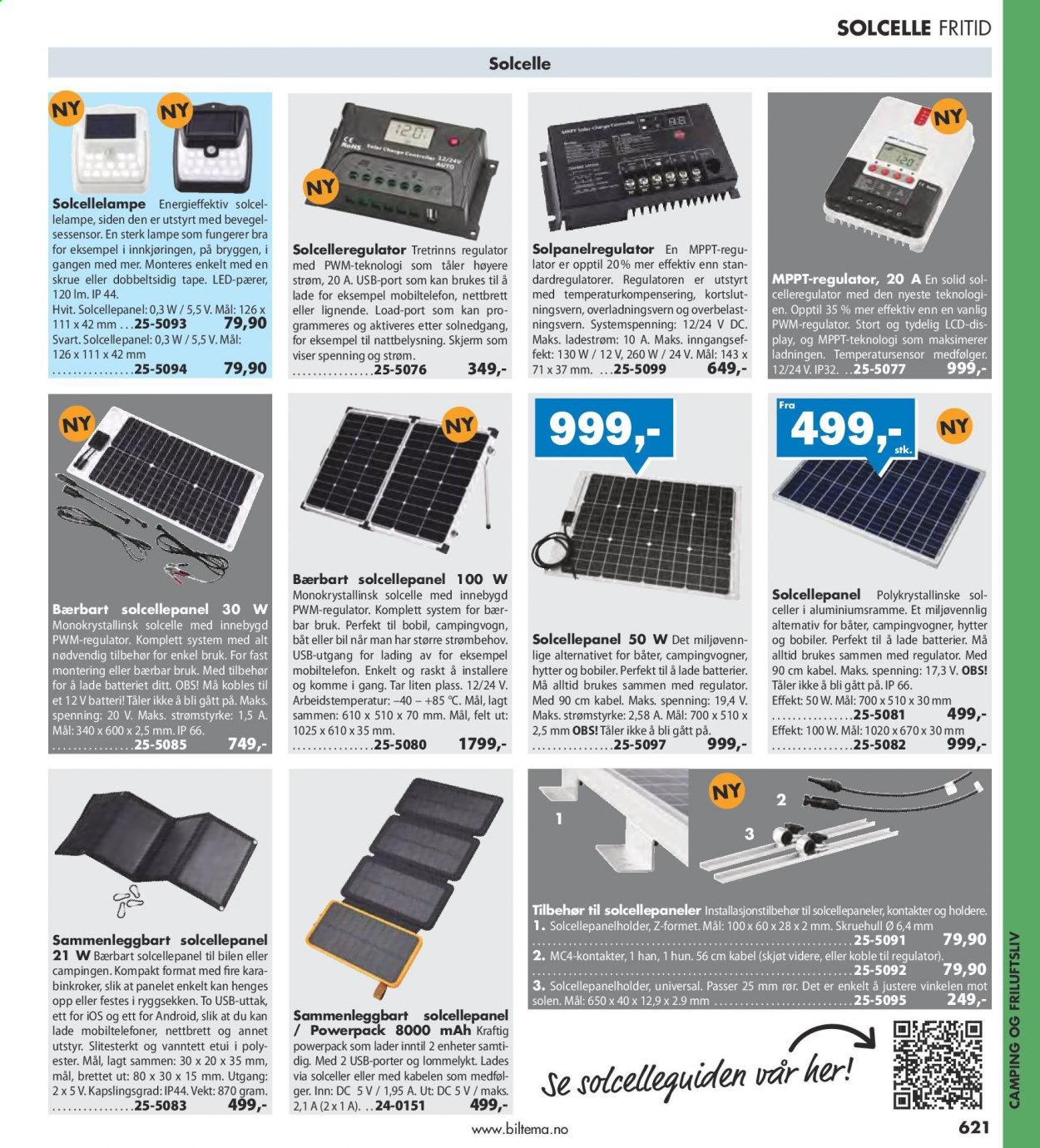 thumbnail - Kundeavis Biltema - Produkter fra tilbudsaviser - lampe. Side 621.