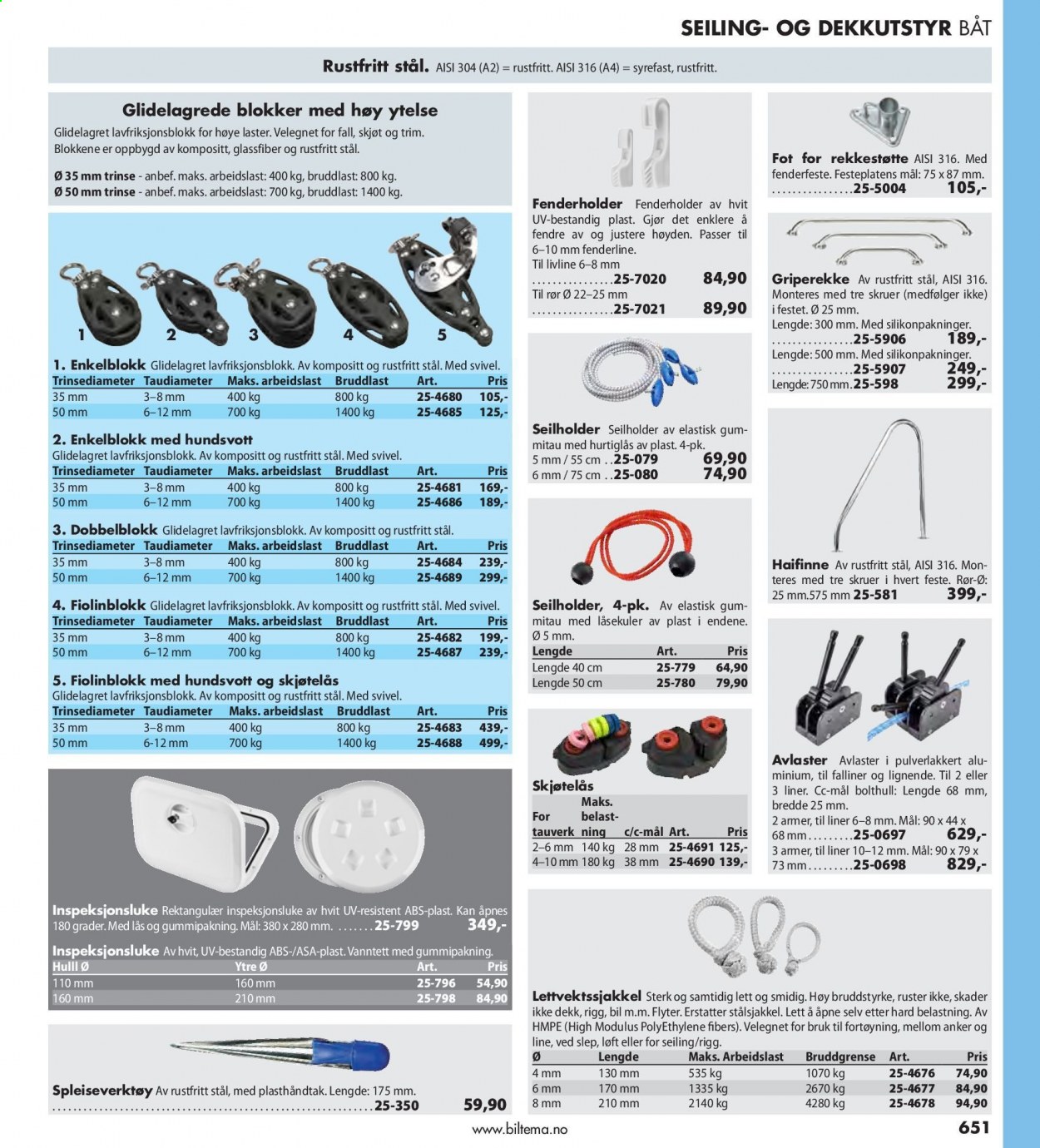 thumbnail - Kundeavis Biltema - Produkter fra tilbudsaviser - skruer. Side 651.