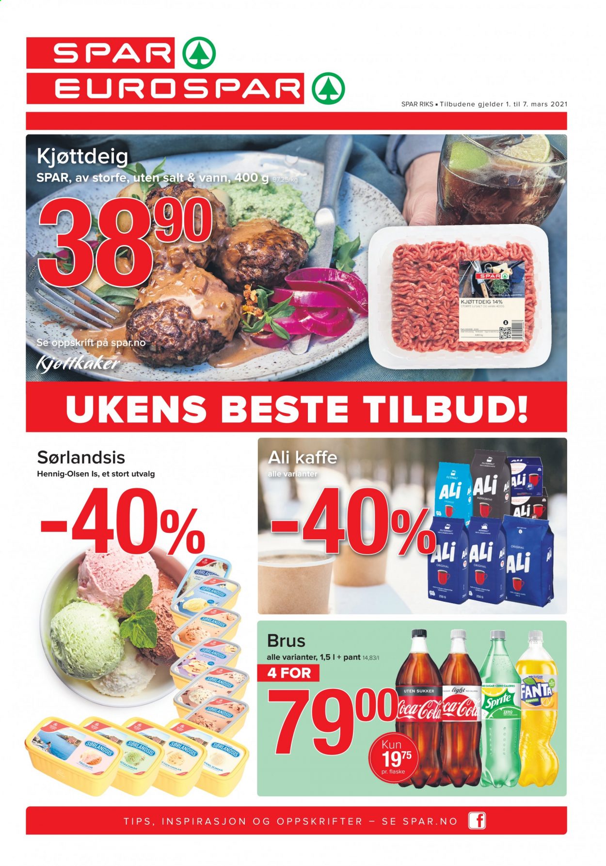 Kundeavis SPAR - 1.3.2021 - 7.3.2021. Side 1