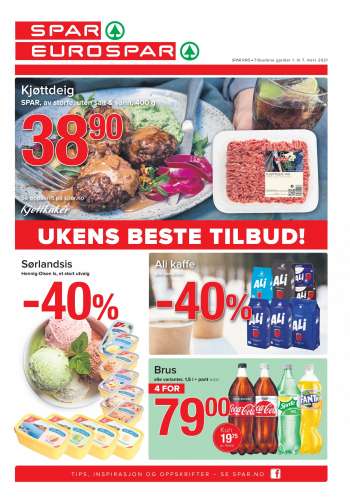 Kundeavis SPAR - 01.03.2021 - 07.03.2021.