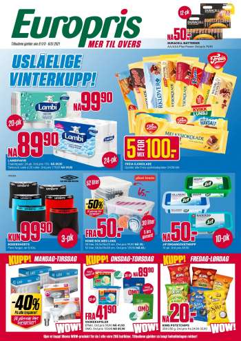 Kundeavis Europris - 01.03.2021 - 06.03.2021.
