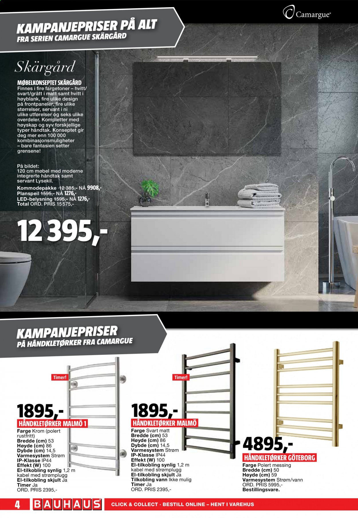 thumbnail - Kundeavis Bauhaus - 2.3.2021 - 28.3.2021 - Produkter fra tilbudsaviser - skap, servant. Side 4.