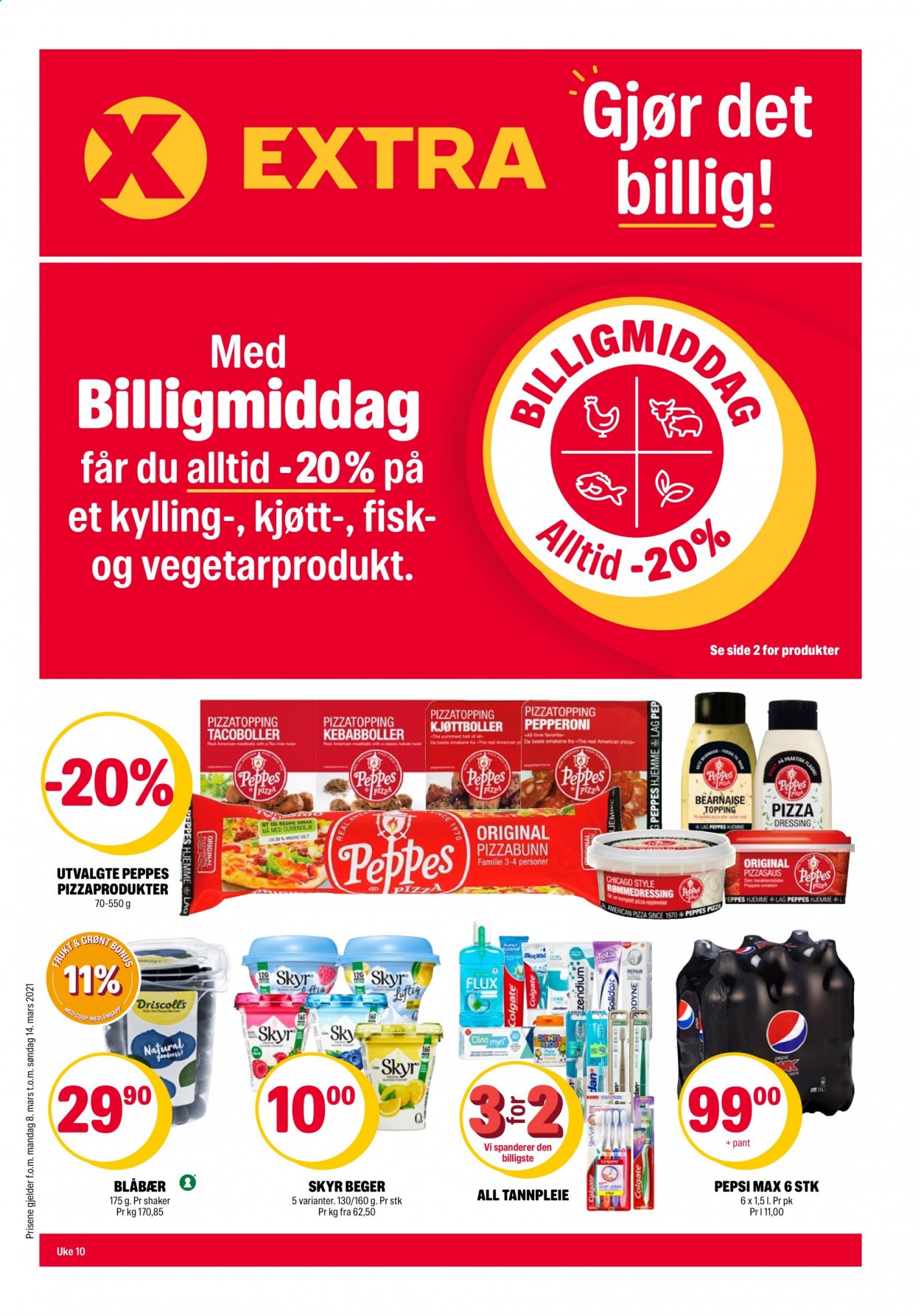 Kundeavis Coop Extra - 8.3.2021 - 14.3.2021. Side 1