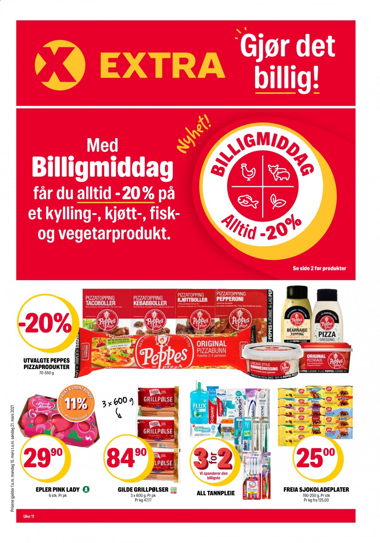 Kundeavis Coop Extra - 15.3.2021 - 21.3.2021. Side 1
