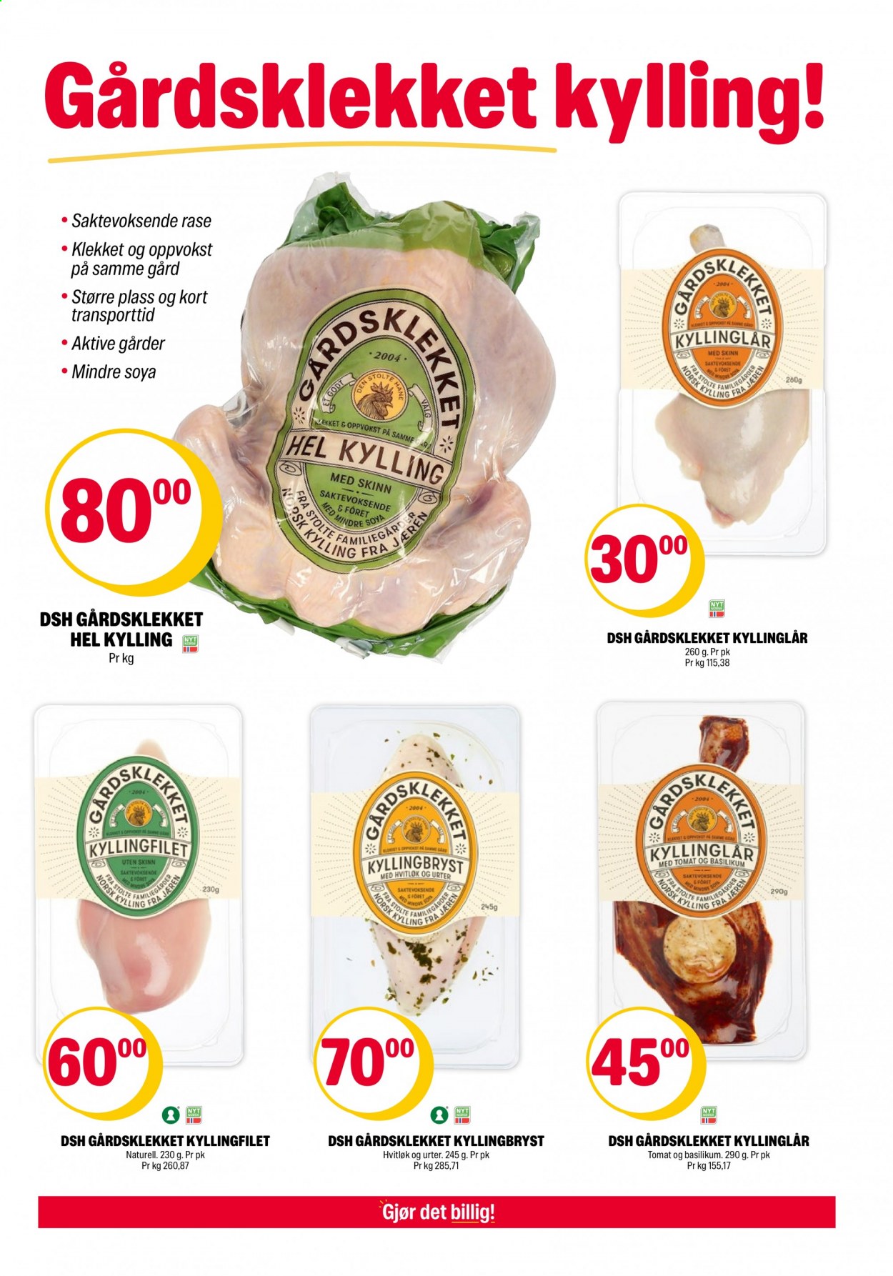 thumbnail - Kundeavis Coop Extra - 15.3.2021 - 21.3.2021 - Produkter fra tilbudsaviser - hel kylling, kyllingbryst, kyllingfilet, kyllinglår, kyllingkjøtt, soya. Side 3.