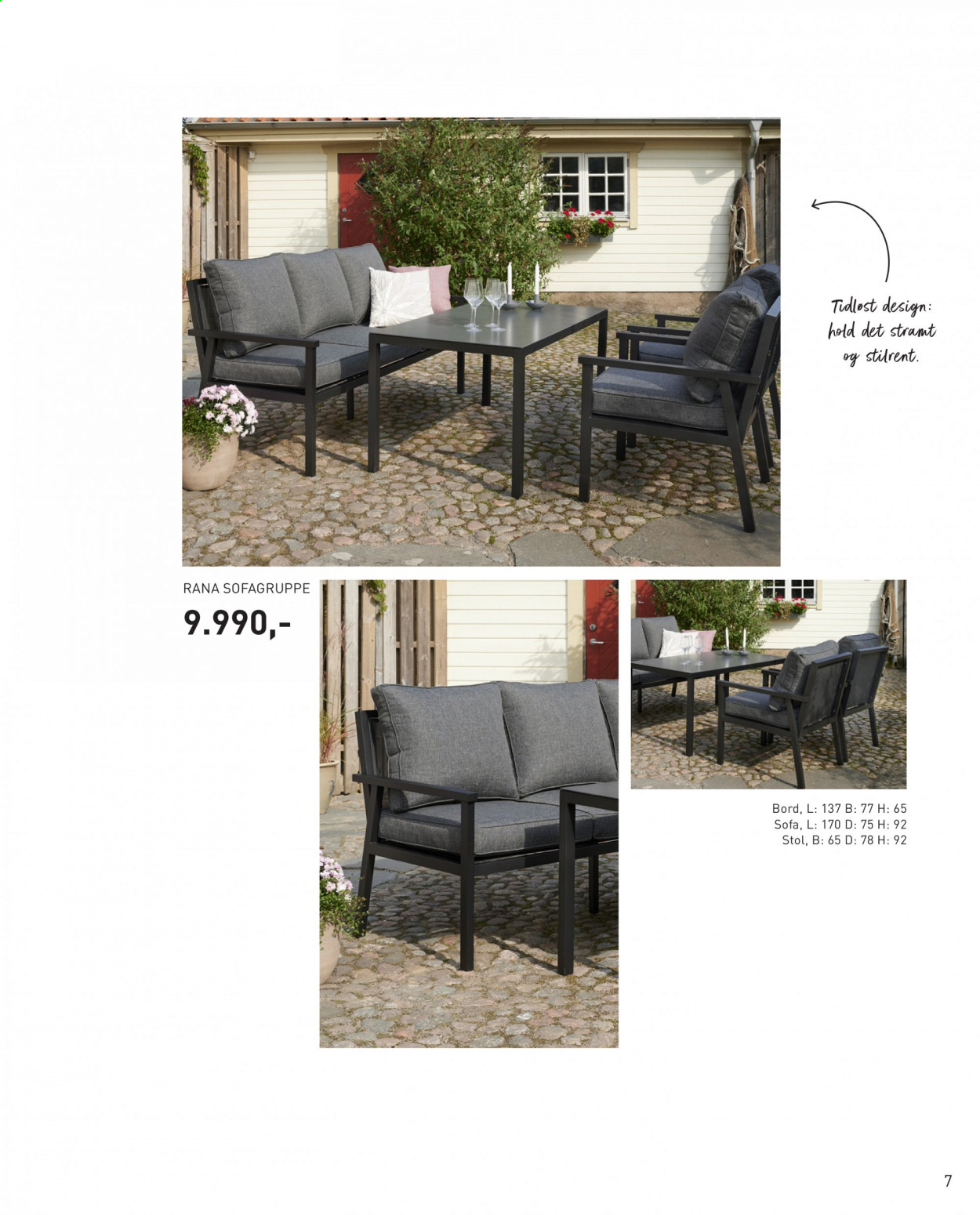 thumbnail - Kundeavis Hageland - Produkter fra tilbudsaviser - bord, stol, sofa. Side 7.