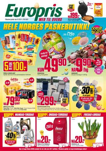Kundeavis Europris - 22.03.2021 - 27.03.2021.