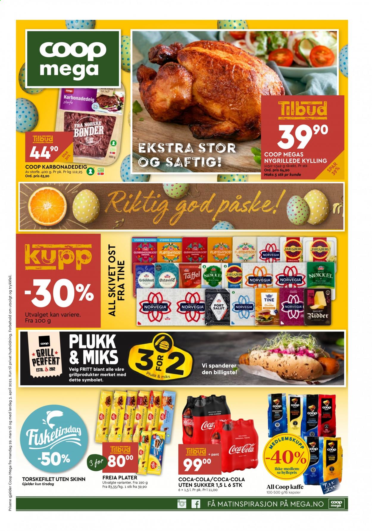 Kundeavis Coop Mega - 29.3.2021 - 3.4.2021. Side 1