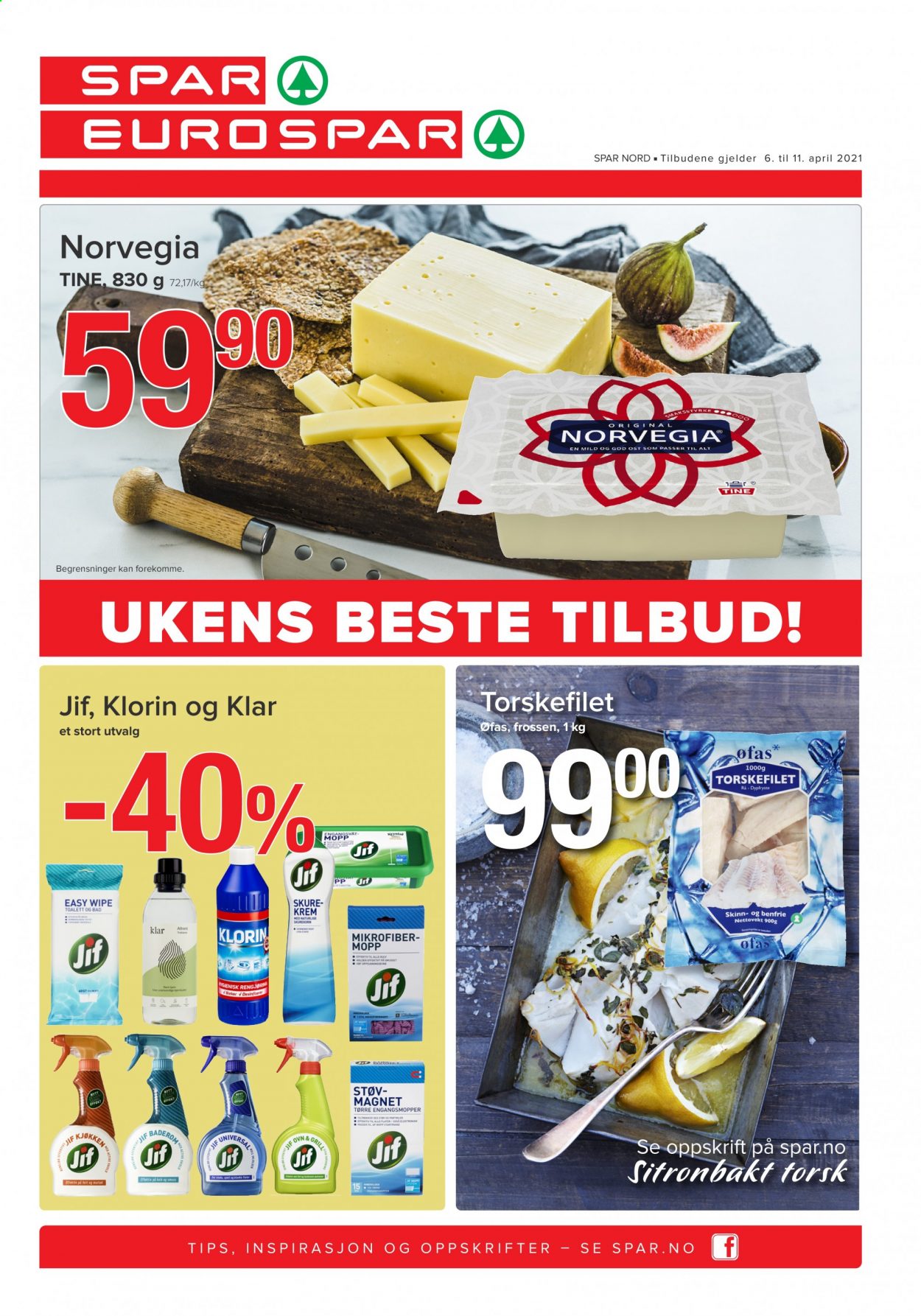 Kundeavis SPAR - 6.4.2021 - 11.4.2021. Side 1