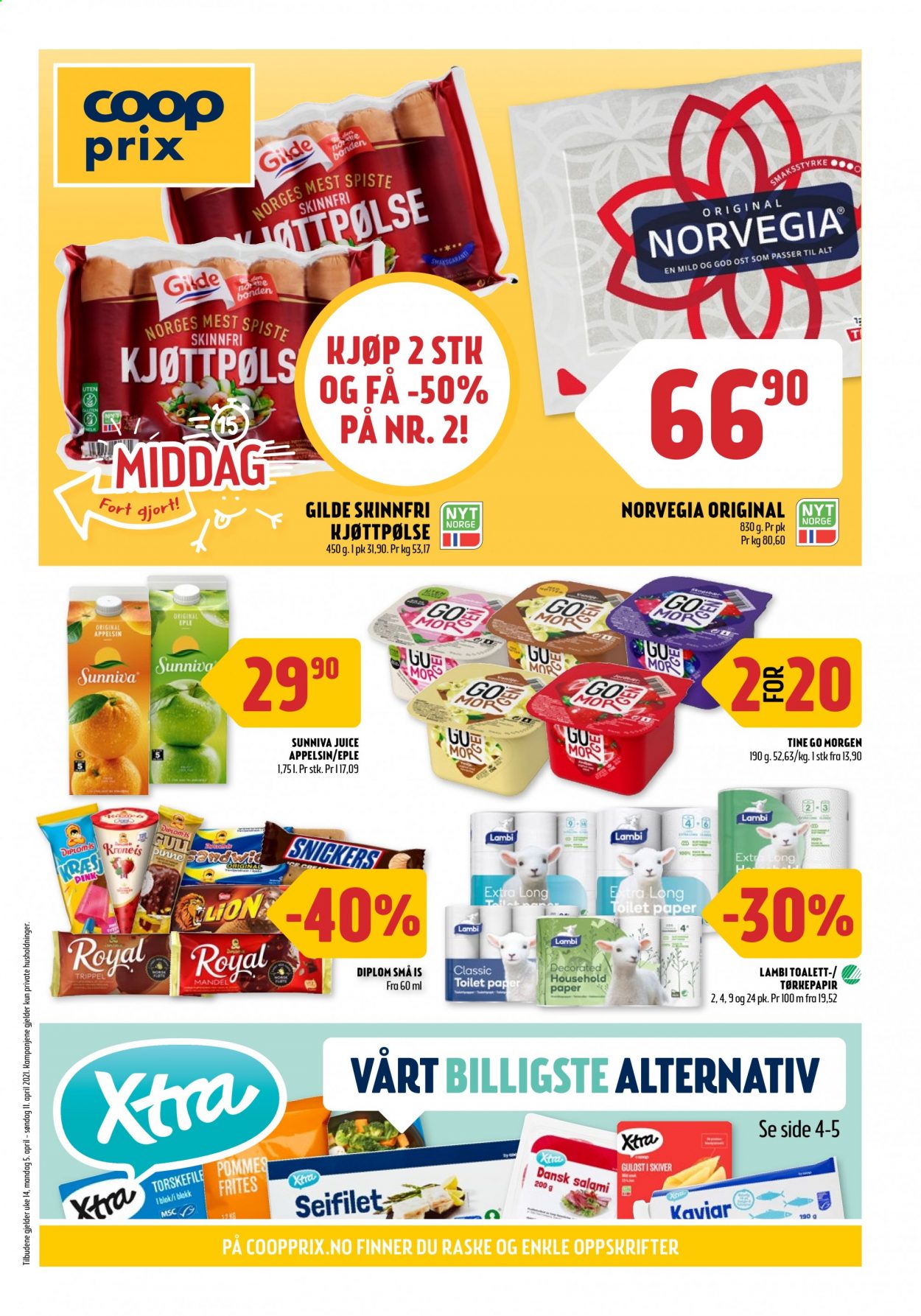 Kundeavis Coop Prix - 5.4.2021 - 11.4.2021. Side 1