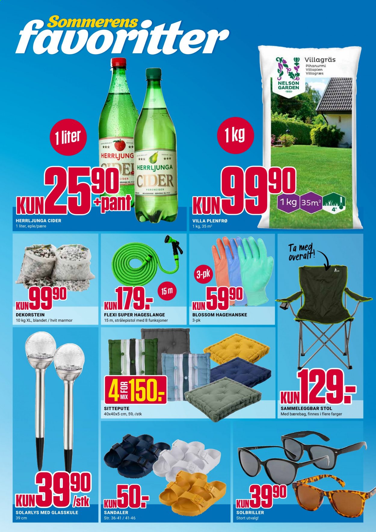 thumbnail - Kundeavis Europris - 12.4.2021 - 17.4.2021 - Produkter fra tilbudsaviser - cider, stol, sandal. Side 10.