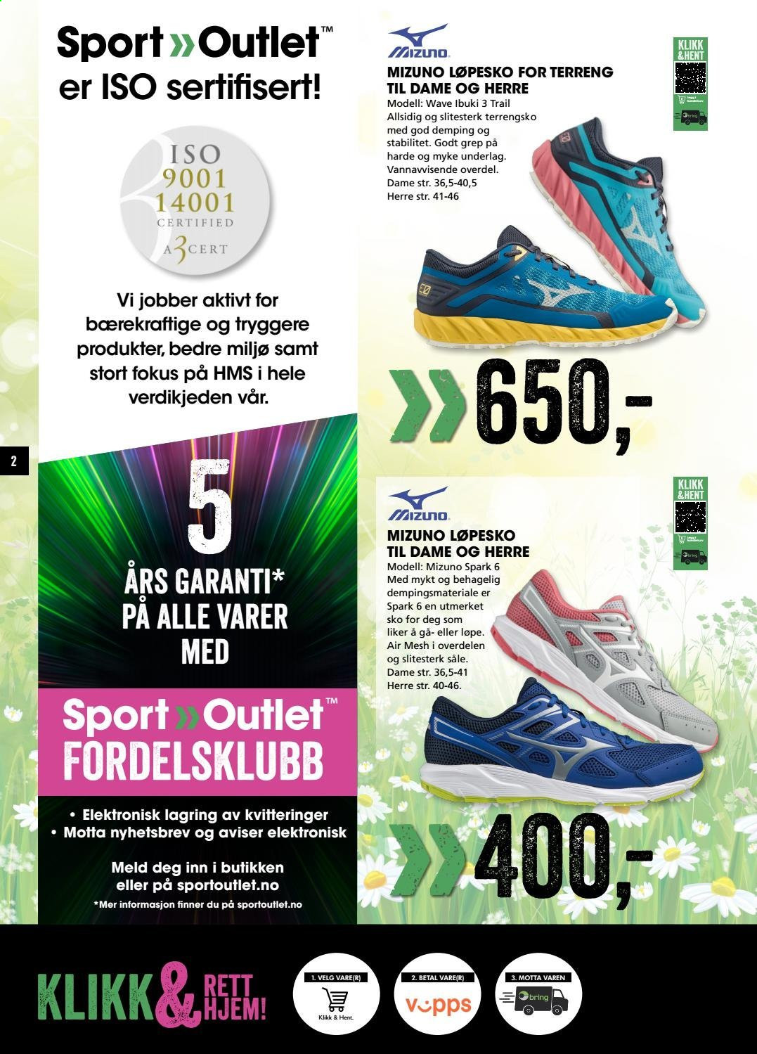 thumbnail - Kundeavis Sport Outlet - 13.4.2021 - 30.4.2021 - Produkter fra tilbudsaviser - sko, løpesko. Side 2.