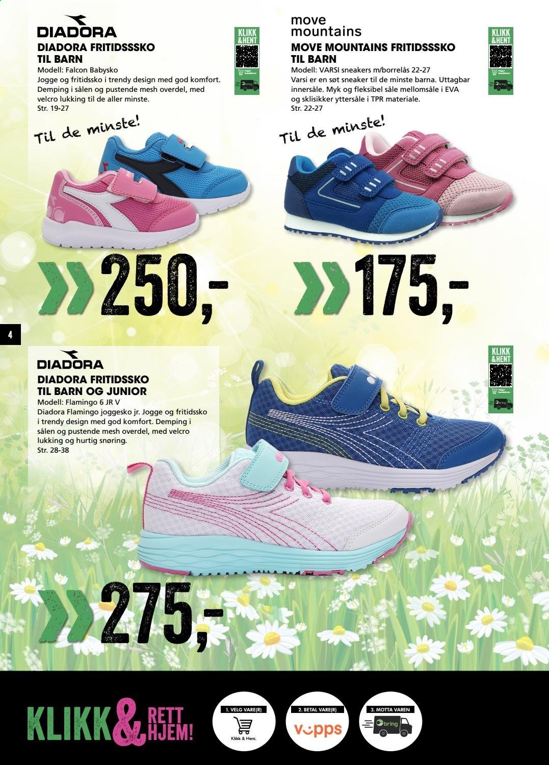 thumbnail - Kundeavis Sport Outlet - 13.4.2021 - 30.4.2021 - Produkter fra tilbudsaviser - Diadora, sneakers, joggesko, sneaker. Side 4.