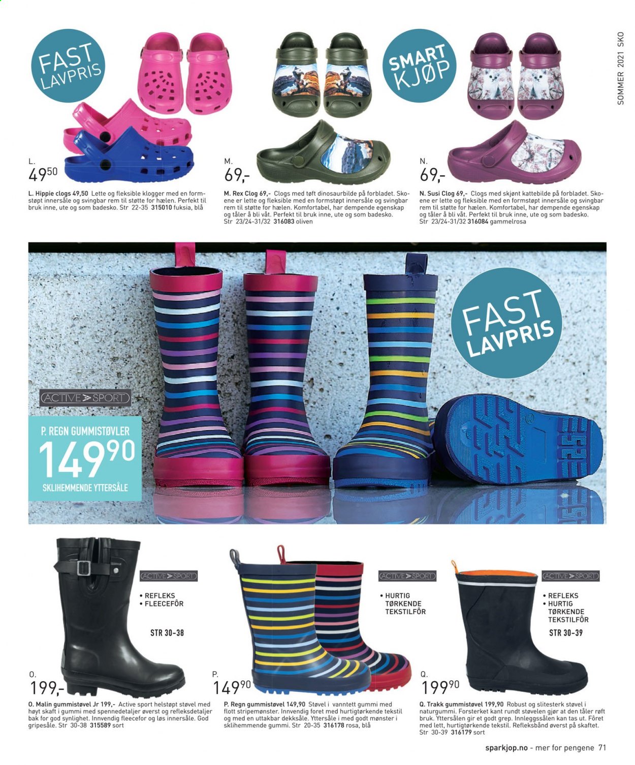 thumbnail - Kundeavis Sparkjøp - Produkter fra tilbudsaviser - gummistøvler, sko. Side 71.