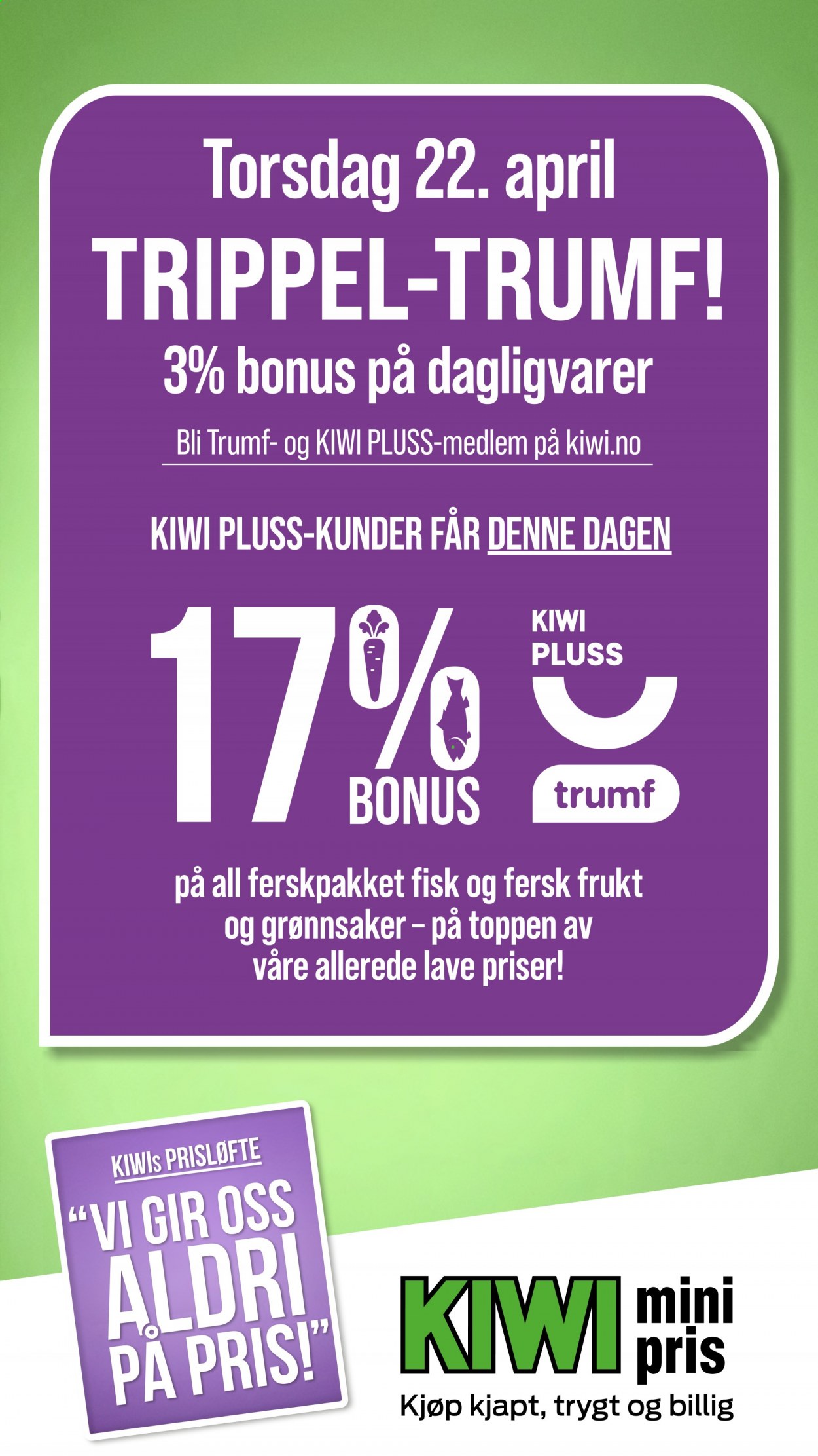 Kundeavis KIWI - 19.4.2021 - 25.4.2021. Side 1