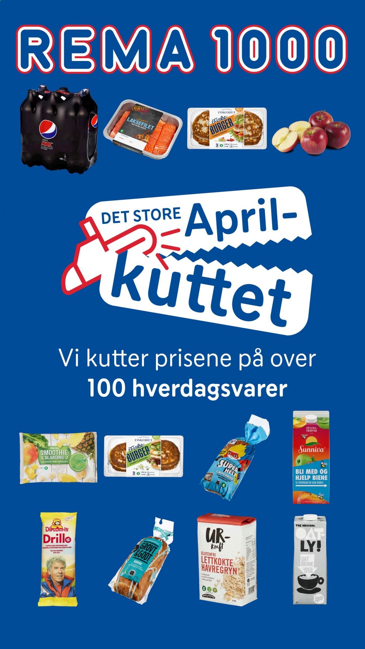 Kundeavis Rema 1000 - 19.4.2021 - 2.5.2021. Side 1